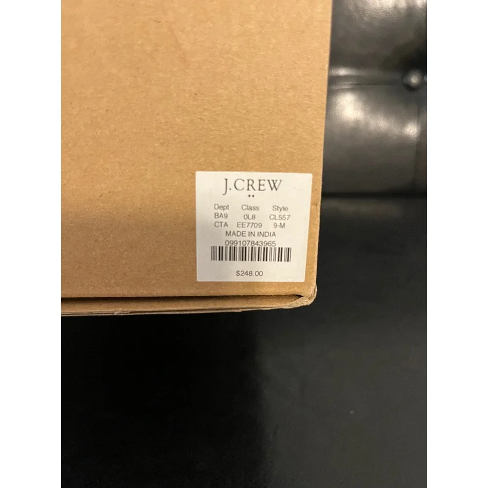 J.Crew  Leather Lace-Up Boots Copper Tan Moc Toe Boots NWT